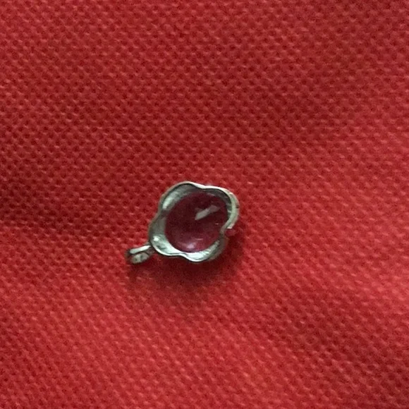 3.93 CT AMETHYST & DIAMOND PENDANT - Picture 3 of 3